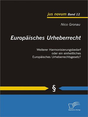 cover image of Europäisches Urheberrecht